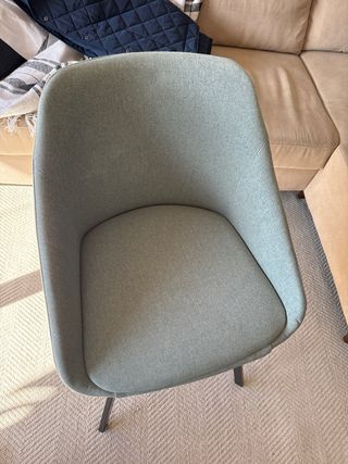 Juego de 2 sillas de comedor grises