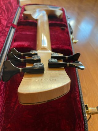 Bajo Fodera MG 5 Elite Buckeye Burl