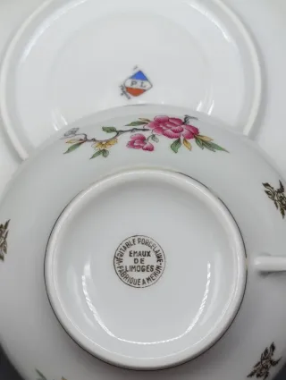 Taza desayuno porcelana de Limoges