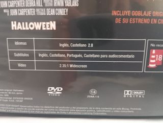 DVD 2 discos Halloween Edición Coleccionista