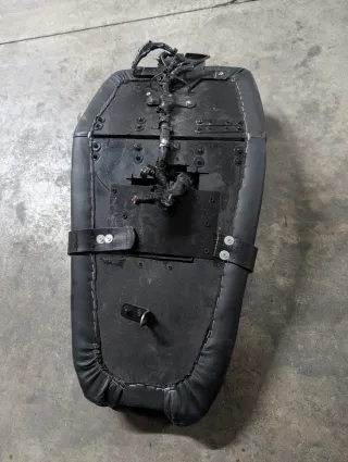 Asiento Moto Clásico / Café Racer Negro