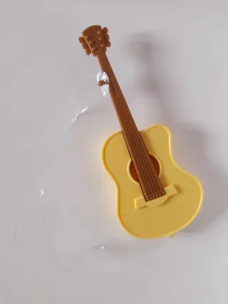 chitarra acustica Barbie con tracolla trasparente