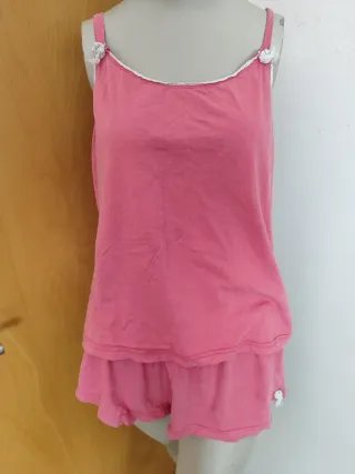 Pijama rosa corto
