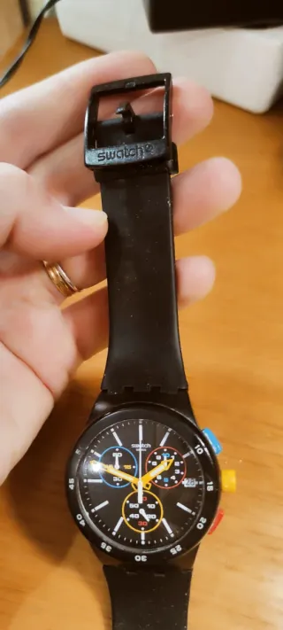 Reloj Swatch Black One Cronógrafo