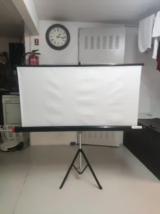 Pantalla Proyección Blanca Portátil 125x125