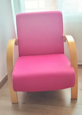 Butaca infantil-juvenil rosa