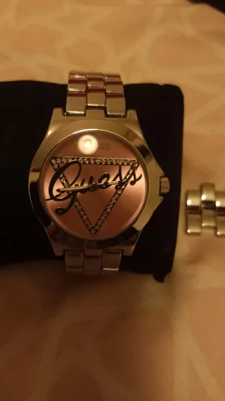 Reloj Guess Mujer Rosa y Plateado