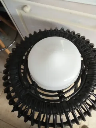 Tulipa de techo de cristal blanco