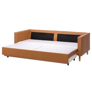 Sofá cama 3 plazas IKEA polipiel marrón