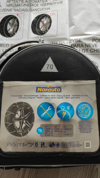 Cadenas de nieve, cómo nuevas, marca Norauto.