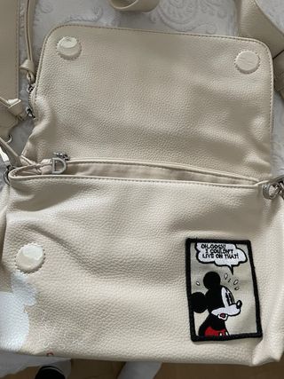 Bolso Desigual Mickey Mouse Beige y Rojo( 2 bolsos