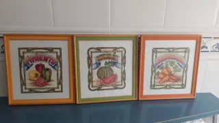 Cuadros Punto de Cruz Pimientos