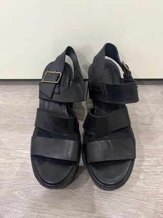 Sandalias plataforma negras