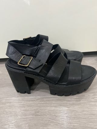 Sandalias plataforma negras