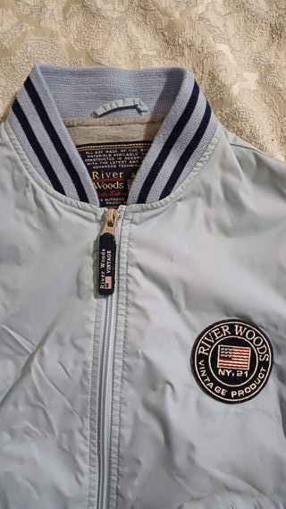 Blusão Bomber River Woods Azul