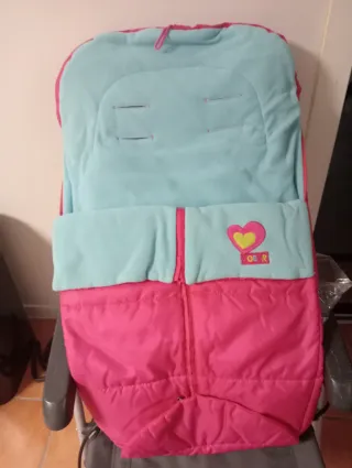 Saco Silla Paseo Bebé Azul y Rosa