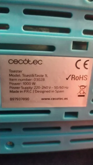 Tostador Largo Cecotec