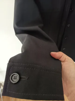 Chaqueta Zara Negra Tipo Camisero