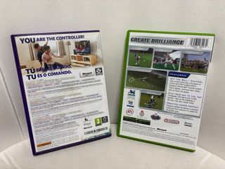 Xbox 360 Kinect Adventures y Xbox FIFA 2004