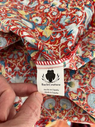 Vestido Back Couture Talla XL Estampado Floral