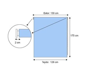 Estor Enrollable Cocina - 130x175cm