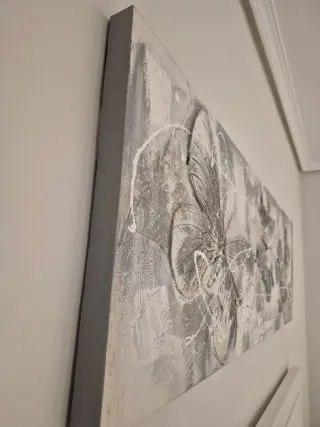 Cuadro Mariposas Gris y Blanco