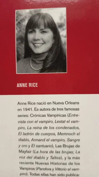 Lote 10 libros Anne Rice: crónicas vampíricas