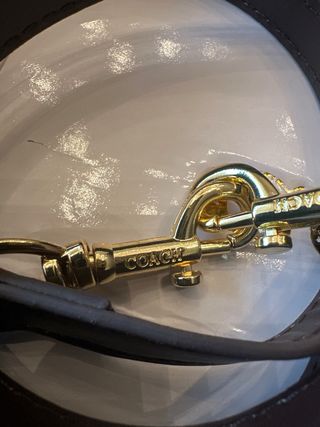 Bolso Coach Marrón con Adorno de Cerezas