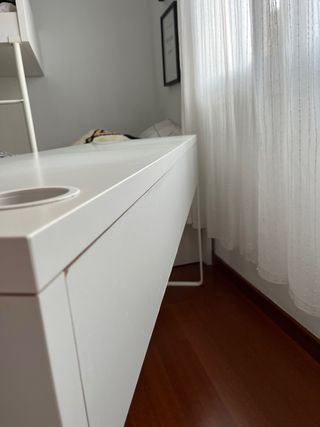 Escritorio Ikea MICKE Blanco 142x50cm