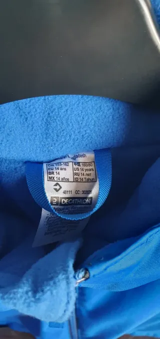 Chaqueta Invierno Wedze Azul y Negra