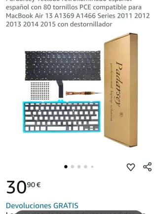 Teclado Español Padarsey Retroiluminado