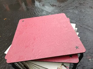 Mesas de terraza apilables madera y metal