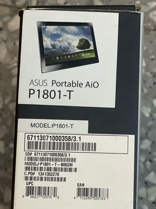 Asus P1801-T Tablet Negra
