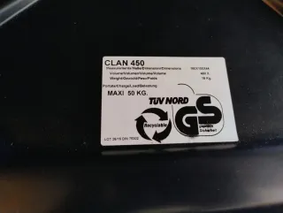 Cofre Techo Cruz Club 450L Gris