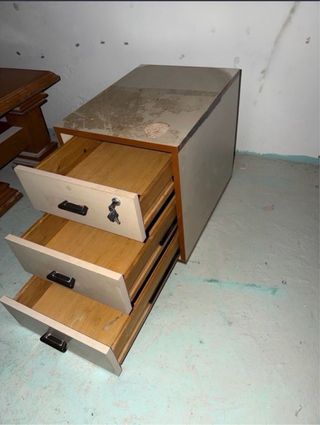 Cajonera de madera 3 cajones