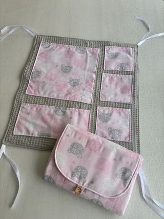 Juego bolso; cambiador y pongotodo de cuna