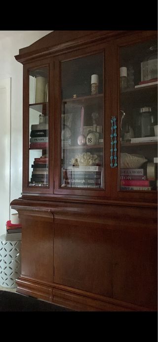 Mueble Vitrina Aparador Antiguo Madera