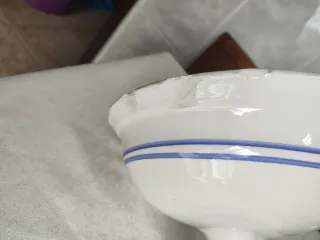 Frutero antiguo,cerámica catalana,plato,vajilla,or