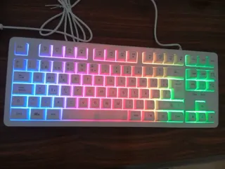 Teclado Gaming LED Blanco