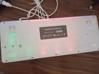 Teclado Gaming LED Blanco