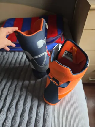 Botas de Snowboard Snow Naranja y Azul