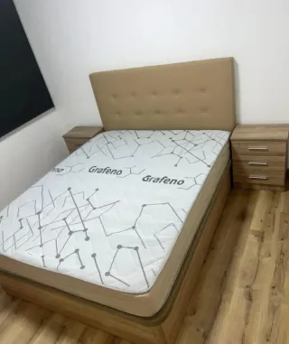 Canapé abatible con colchones viscoelástica