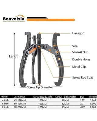 Extractores de Rodamientos de 2/3 Garras