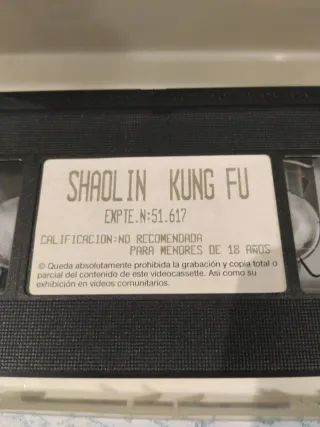 VHS Shaolin Kung Fu Jackie Chan