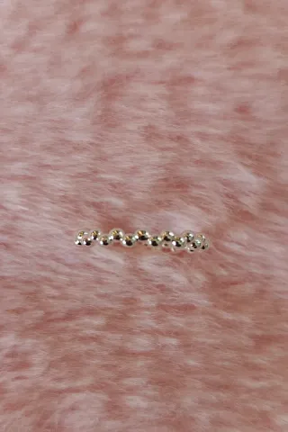 Anillo Plata Ajustable Bolitas