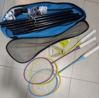 Set de Bádminton con Red y Raquetas