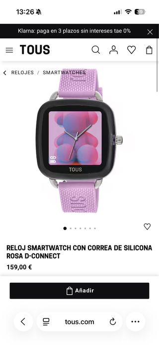 Reloj Tous Smartwatch Rosa y Plata