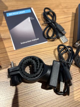 Luz Bicicleta USB Alta Brillo Carga Móvil