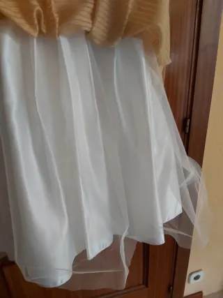 Vestido niña comunión/evento dorado