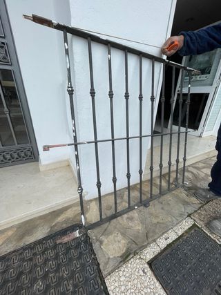 Reja de ventana de hierro forjado